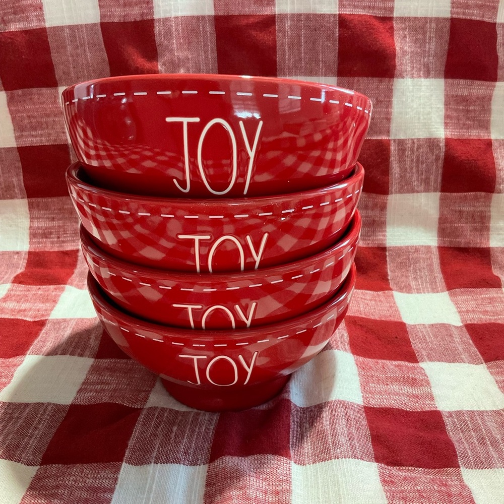 COPY - Rae Dunn JOY Christmas Cereal Bowls
